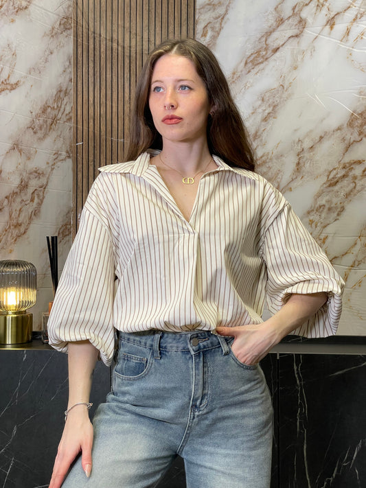 Camicia Blusa Righe