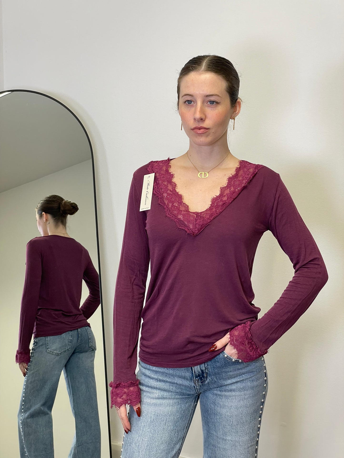 Maglia Cashmere & Pizzo