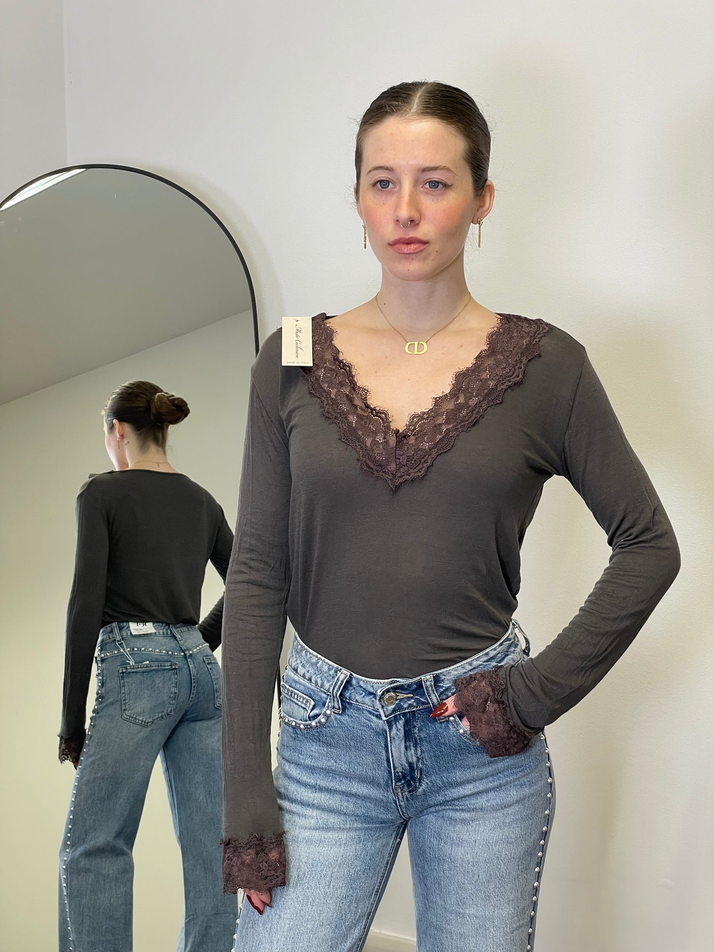 Maglia Cashmere & Pizzo