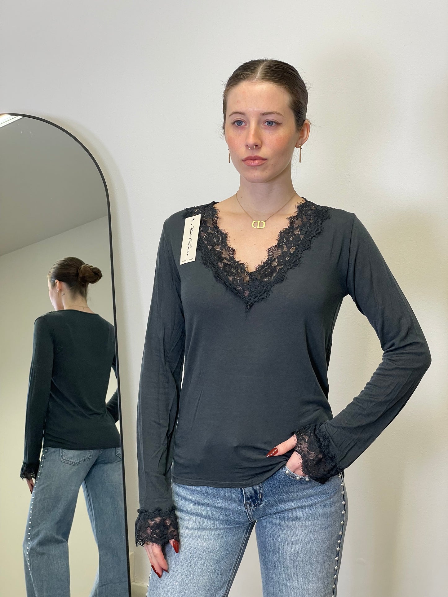 Maglia Cashmere & Pizzo