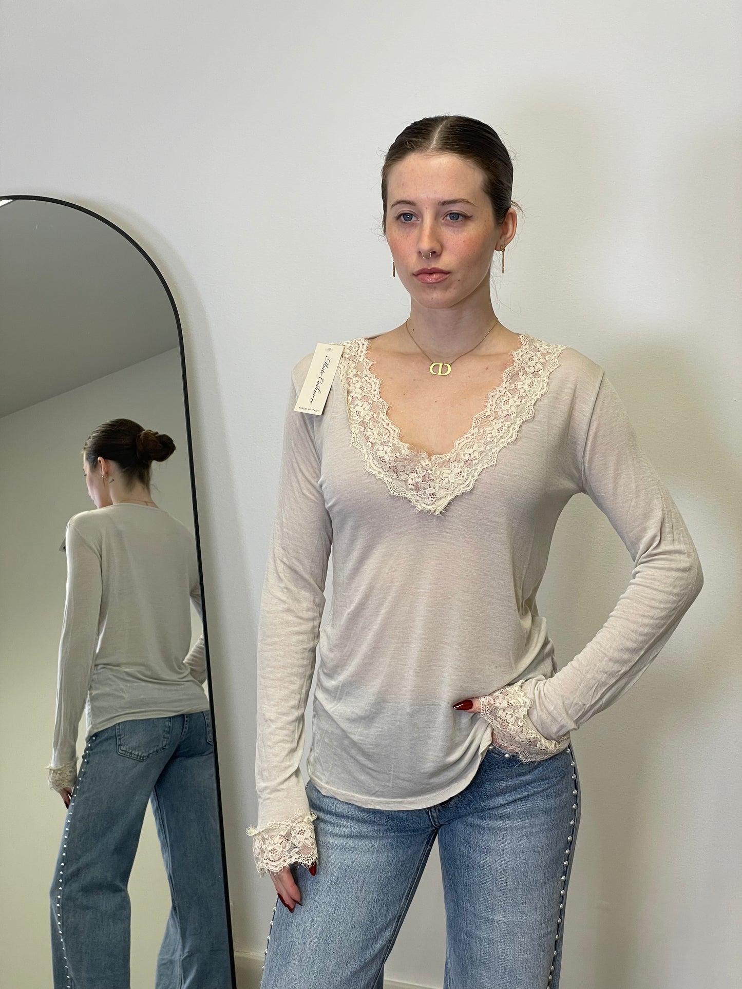 Maglia Cashmere & Pizzo